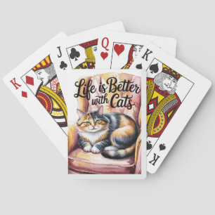 “Life is Better with Cats. Playing Cards