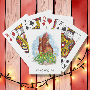 Life is Better with Chickens Playing Cards