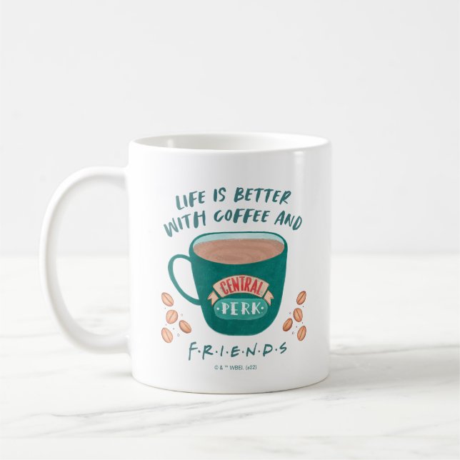 Life is Better with Coffee and FRIENDS™ Mug (Left)