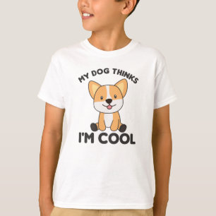Life Is Better With Dogs Sweet Corgi Dog Pink T-Shirt
