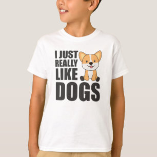 Life Is Better With Dogs Sweet Corgi Dog Pink T-Shirt