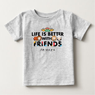 Life is Better with FRIENDS™ Chibi Art Baby T-Shirt