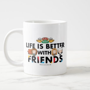 Life is Better with FRIENDS™ Chibi Art Large Coffee Mug