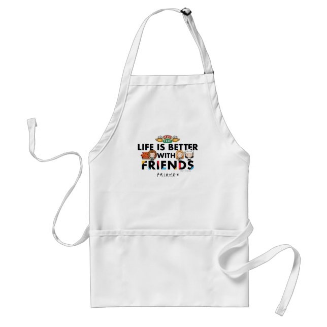 Life is Better with FRIENDS™ Chibi Art Standard Apron (Front)