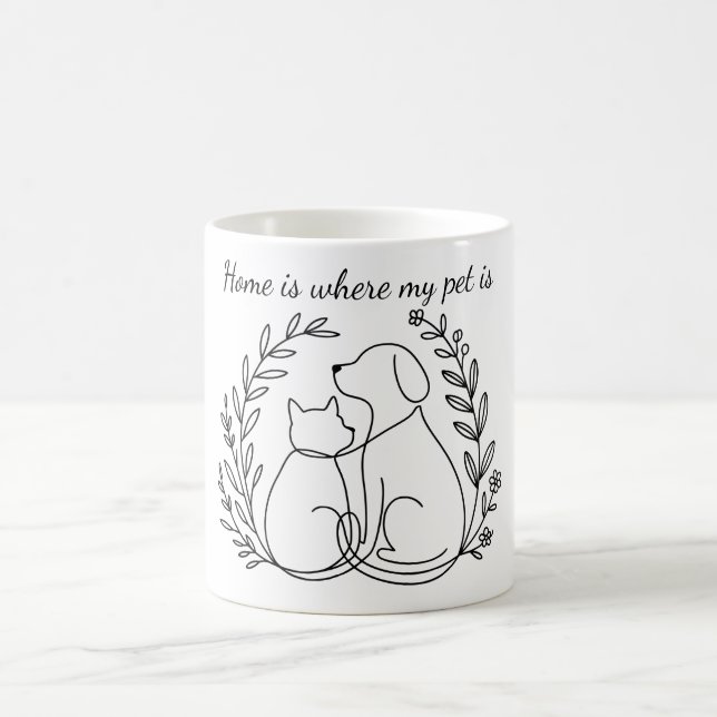 Life Is Better With Fur Friends – Custom Pet Lover Coffee Mug (Center)