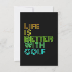Life Is Better With Golf RSVP Card