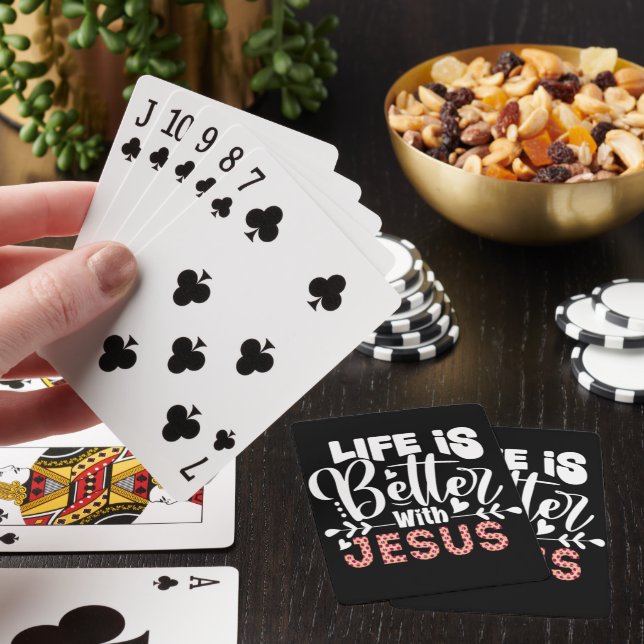 LIFE IS BETTER WITH JESUS PLAYING CARDS (In Situ)