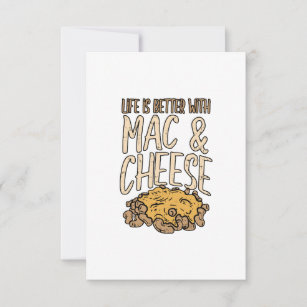 Life Is Better With Mac & Cheese Macaron Noodle Card