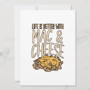Life Is Better With Mac & Cheese Macaron Noodle Holiday Card