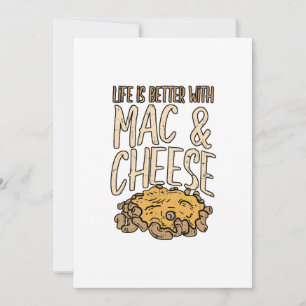 Life Is Better With Mac & Cheese Macaron Noodle Thank You Card