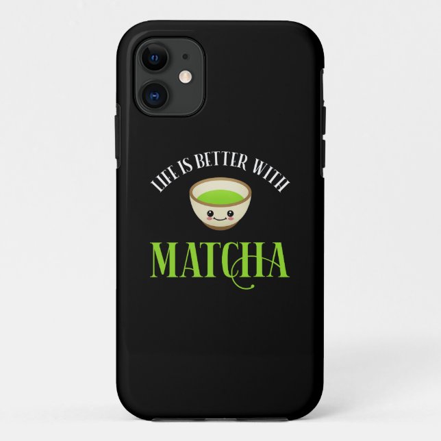 Life Is Better With Matcha Case-Mate iPhone Case (Back)