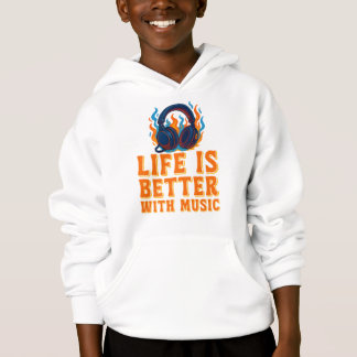 Life Is Better With Music, Headphones Graphic 