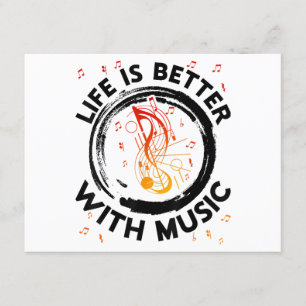 Life Is Better With Music Notes Musician Music Lov
