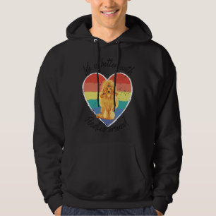 Life is better with poodles around Fitted Scoop Hoodie