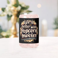 Life Is Better with Popcorn & Movies Retro Design