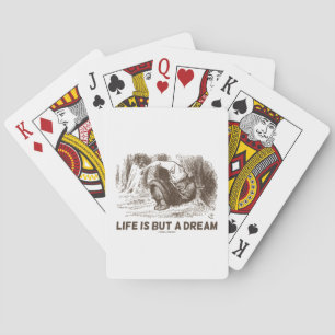 Life Is But A Dream (Red King Snoring Wonderland) Playing Cards