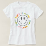Life Is Cool Happy Smiling Face Emoji T-Shirt<br><div class="desc">Life Is Cool Happy Smiling Face Emoji T-Shirt</div>