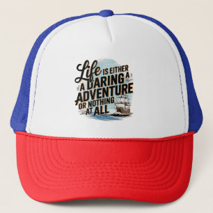 Life Is Either A Daring Adventure - Trucker Hat