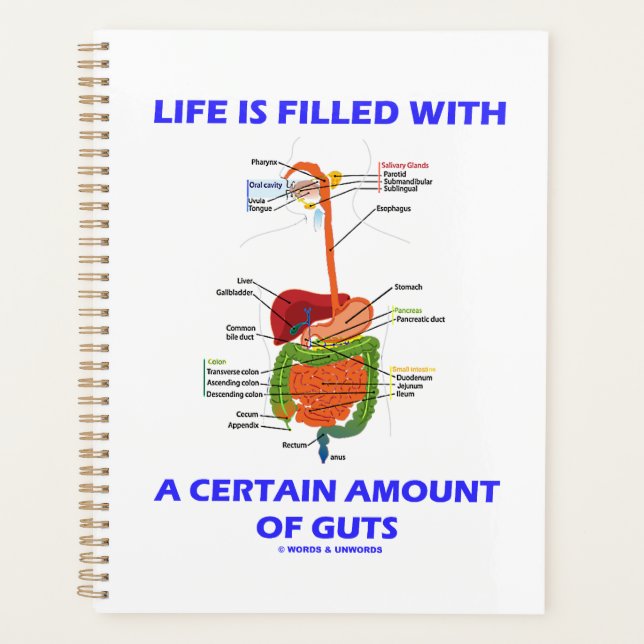 Life Is Filled With A Certain Amount Of Guts Planner (Front)
