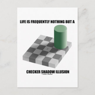 Life Is Frequently Nothing But A Chequered Shadow Postcard