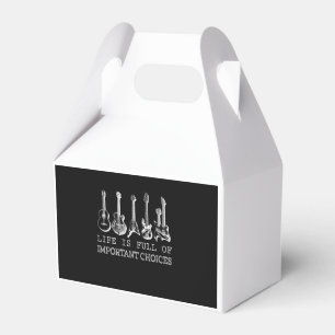 Life Is Full Of Important Choices Guitar Favour Box