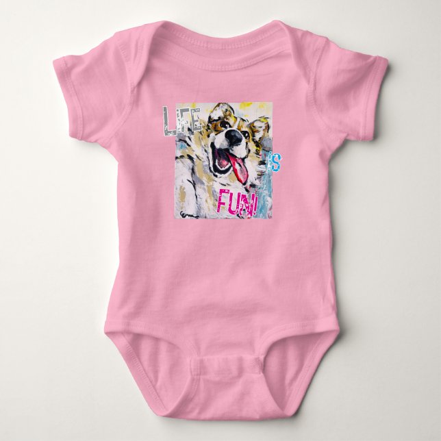 Life is fun! baby bodysuit (Front)