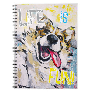 Life is fun! Spiral photo notebook