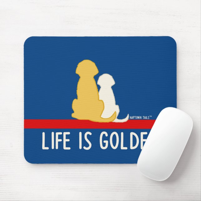 Life is Golden Mouse Pad (With Mouse)