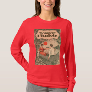 Life Is Good #1 Ladies dark long sleeve T-Shirt