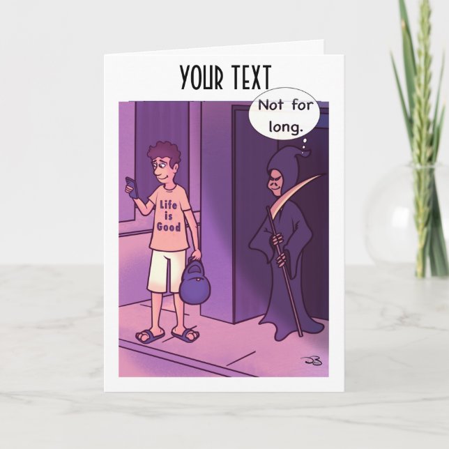 Life is Good Folded Greeting Card (Front)