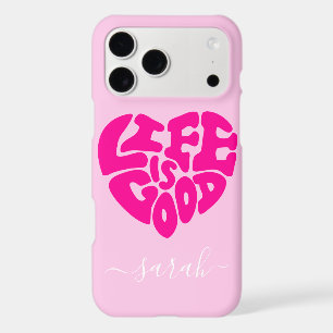 Life Is Good Heart Custom Name Case iPhone Case