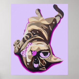 Life is Good Kitty Poster