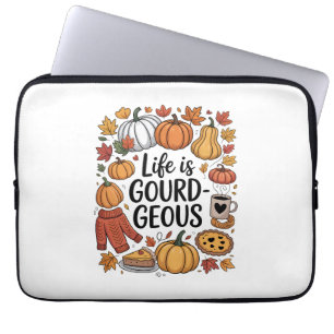 Life is Gourd-geous Fall Laptop Sleeve