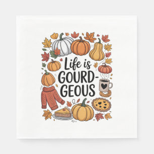 Life is Gourd-geous Fall Napkin