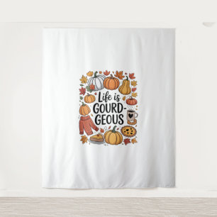 Life is Gourd-geous Fall Tapestry