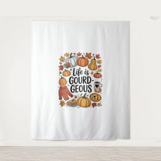 Life is Gourd-geous Fall Tapestry