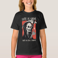 Life Is Grim Funny Grim Reaper Funny Sarcastic Pun