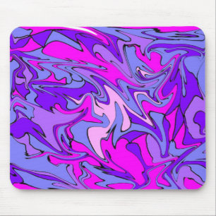 Life is Groovy, Man! Cool Retro Funky Line Mouse Mat