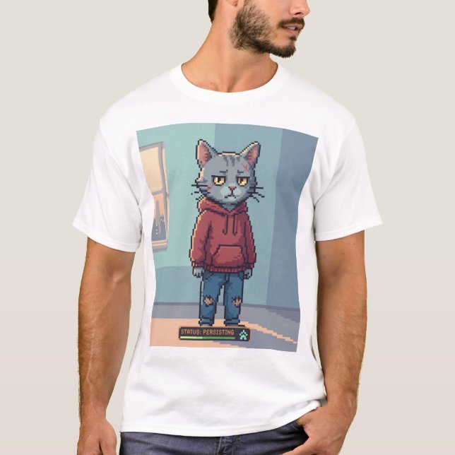 Life Is Hard Mode – Still Playing T-Shirt (Front)