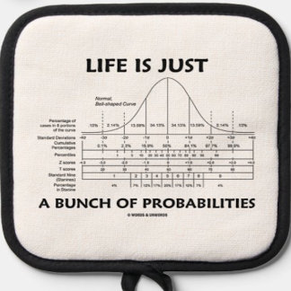 Life Is Just A Bunch Of Probabilities Statistics Oven Mitt & Pot Holder Set