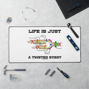 Life Is Just A Twisted Event DNA Replication Humou Desk Mat