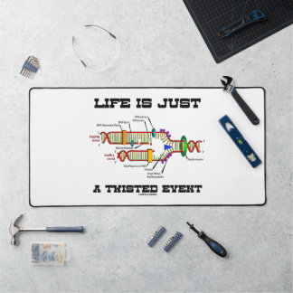 Life Is Just A Twisted Event DNA Replication Humou Desk Mat