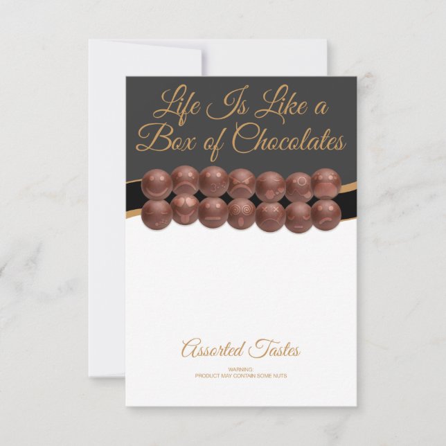 Life Is Like a Box of Chocolates Card (Front)