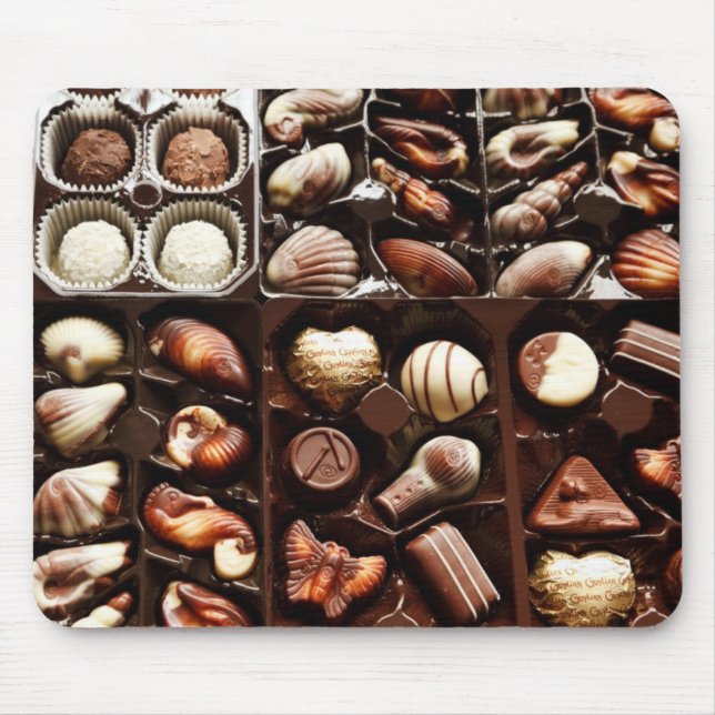 Life is like a box of chocolates sweet dessert mouse mat (Front)