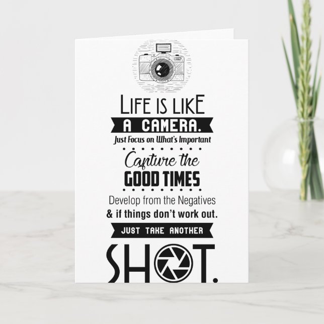 Life is like a Camera Card (Front)