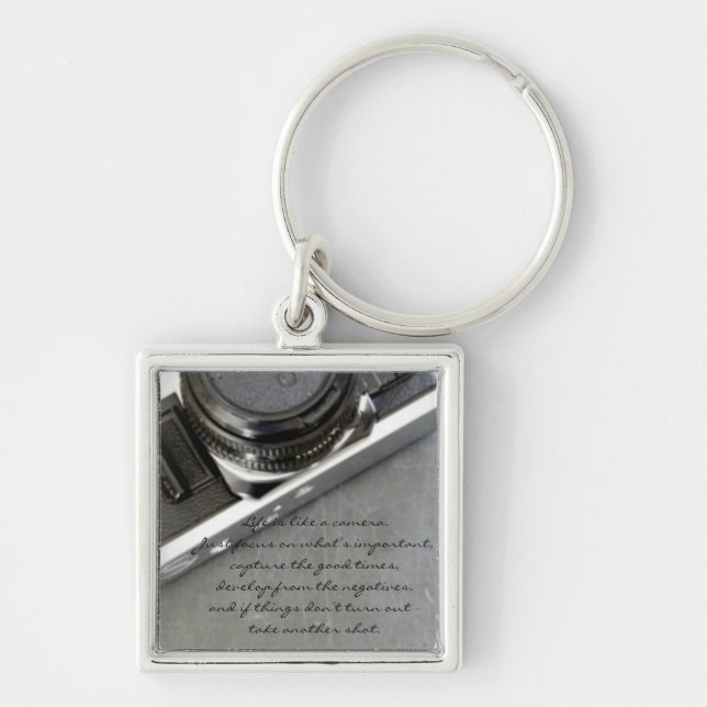 Life is Like a Camera Key Chain (Front)