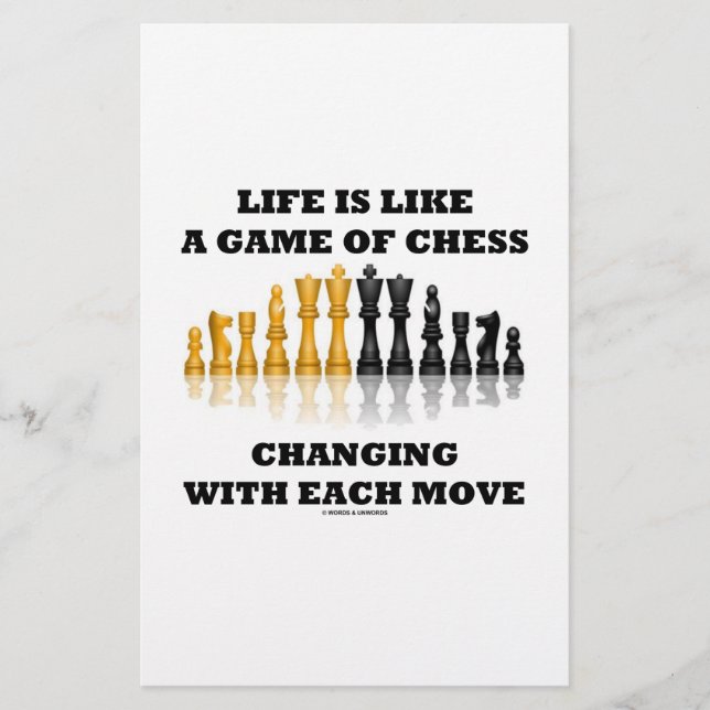 Life Is Like A Game Of Chess (Chess Attitude) (Front)