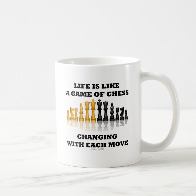 Life Is Like A Game Of Chess (Chess Attitude) Coffee Mug (Right)