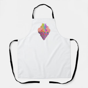 Life Is Like An Ice Cream Cone White  Apron