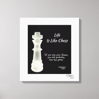 Life is Like Chess Canvas Print